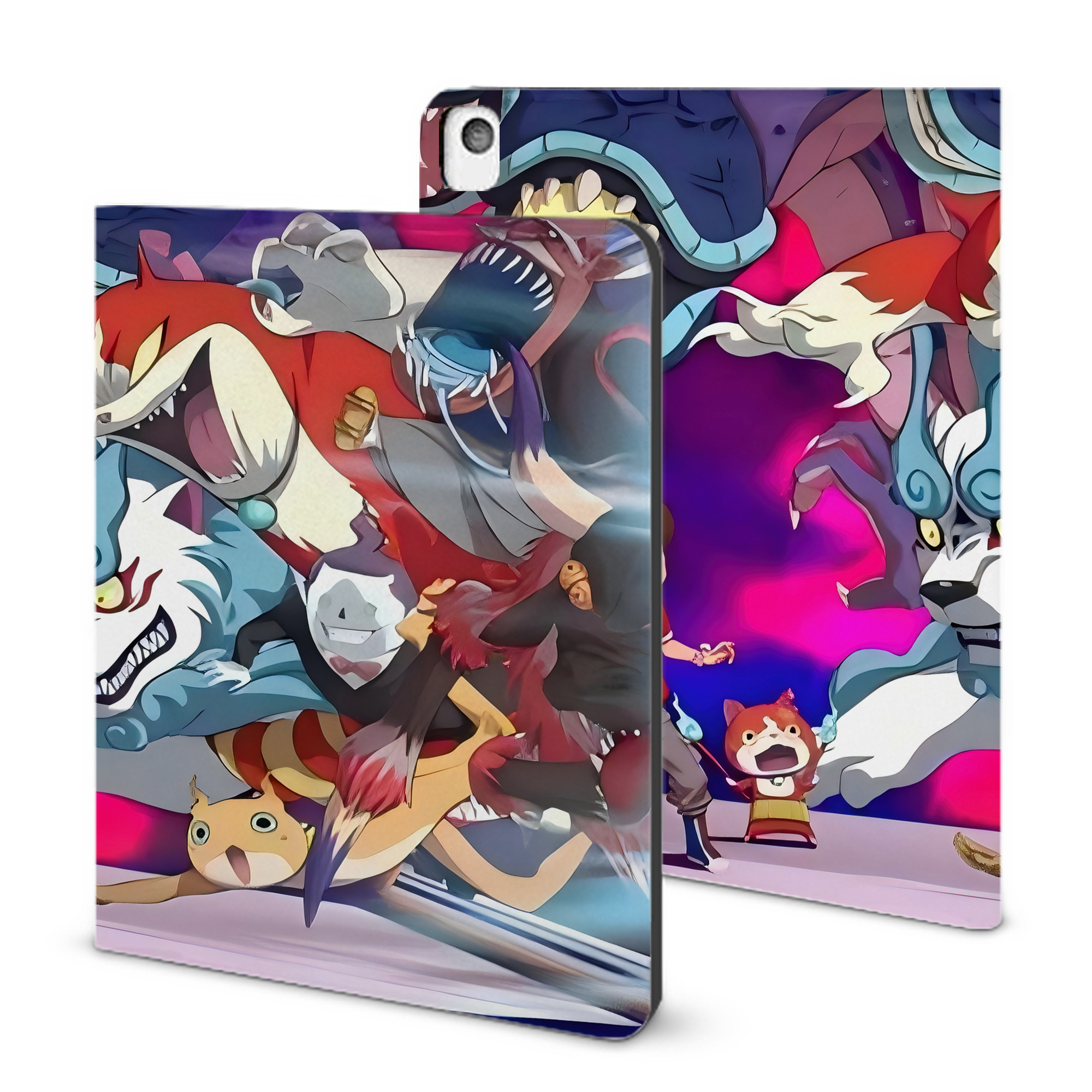 （画像用） 妖怪ウォッチ Yo-kai Watch IPadケース ペンホルダー付き ブックスタイルデザイン